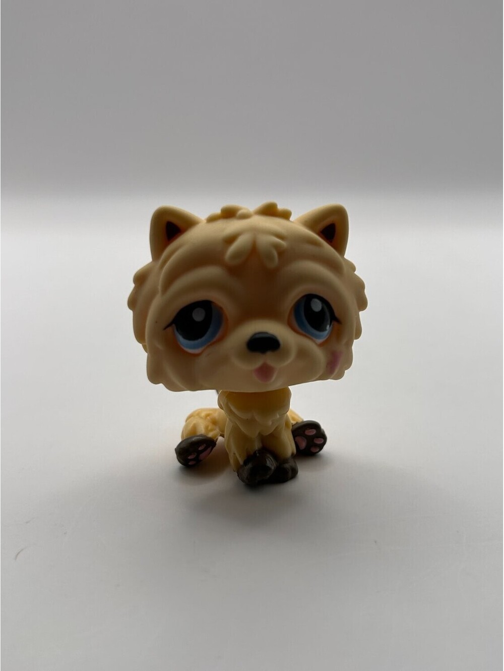 Hasbro LPS #638 Chow Chow Dog Tan G2 Bobble Head 5 cm Littlest Pet Shop Figure